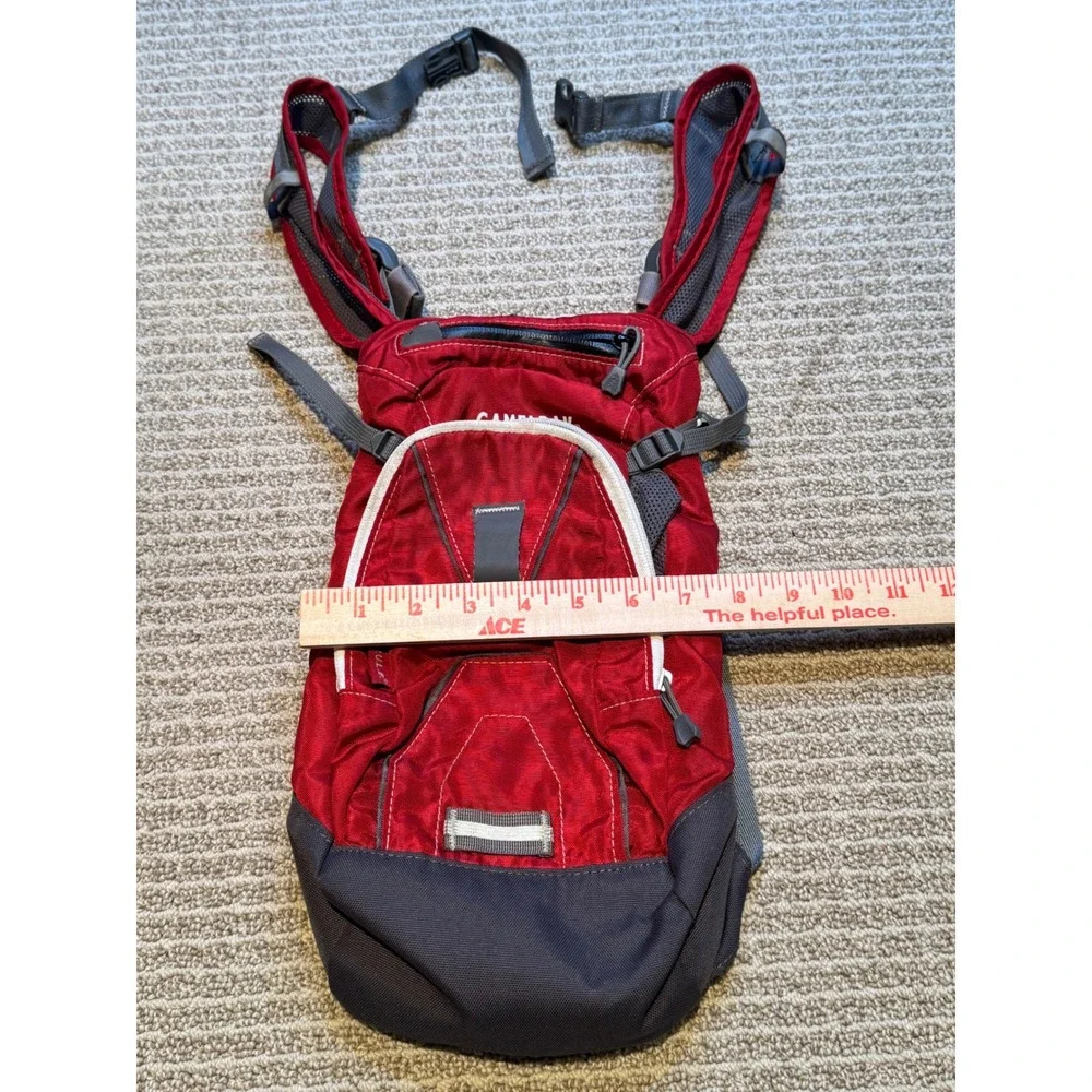 CamelBak Mini M.U.L.E. Hydration Pack‎ Backpack Red Charcoal Gray Hiking Biking